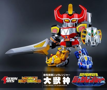 Mighty Deformed Dino Megazord By Action Toys