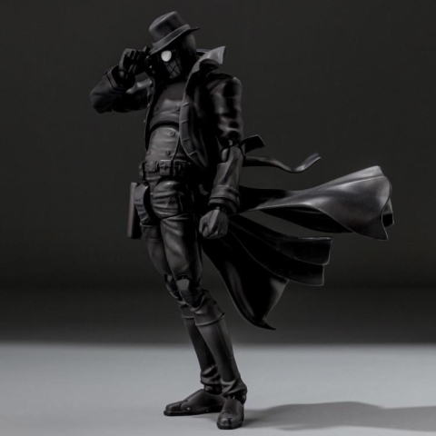 Spider-Man: Into the Spider-Verse SV-Action Spider-Man Noir By Sentinel