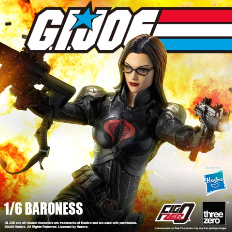 G.I. Joe FigZero Baroness 1/6 Scale Action Figure by ThreeZero