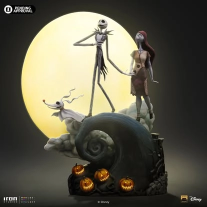 The Nightmare Before Christmas Jack and Sally 1/10 Deluxe Art Scale by Iron Studios