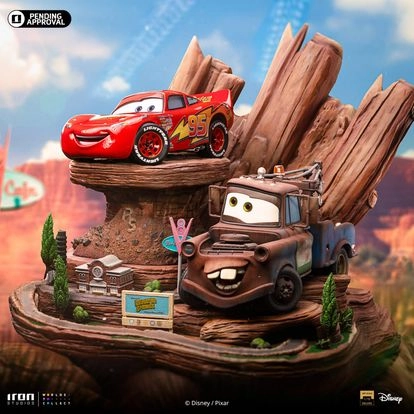 Cars Lightning McQueen & Tow Mater 1/10 Deluxe Art Scale Limited Edition by Iron Studio