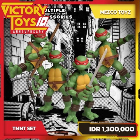 TEENAGE MUTANT NINJA TURTLES 5 POINTS PLUS BOXED SET By Mezco Toyz