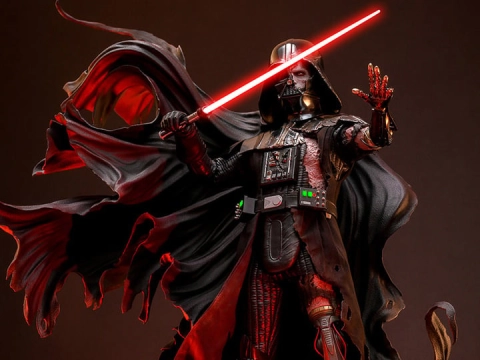 Star Wars DX45B Darth Vader (Battle Damaged) Deluxe 1/6th Scale Collectible Figure by Hot Toys