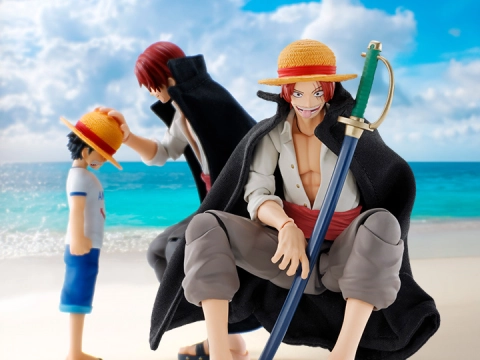 One Piece S.H.Figuarts Shanks and Monkey D. Luffy (Childhood) by Bandai