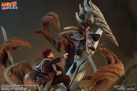 Gaara Vs Kimimaro Elite Dynamic Statue By Hex Collectible