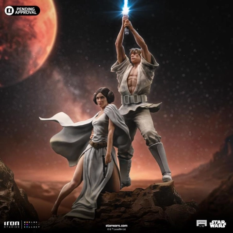 Star Wars: A New Hope Luke and Leia Deluxe 1/10 Art Scale Statue by Iron Studio