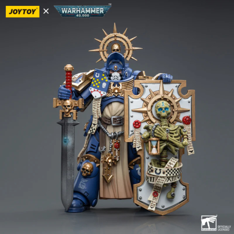 JT6465 Ultramarines Primaris Captain with Relic Shield and Power Sword By Joytoy