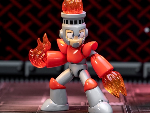 Mega Man Fire Man 1/12 Scale Action Figure By Jada Toys