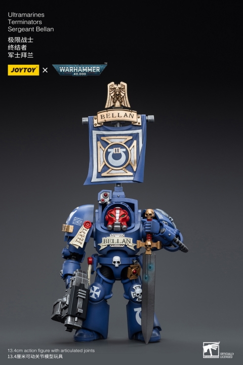 JT6663 1/18 Ultramarines Terminators Sergeant Bellan By Joytoy