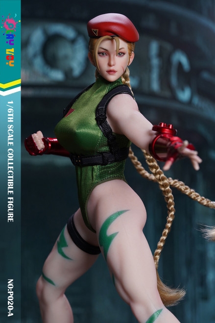 Play Toy 1/6 Scale Action Figure - P020-A Green Fighting Female Warrior