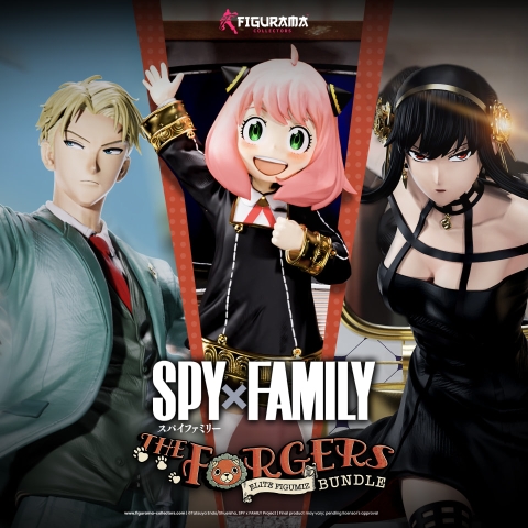 Spy x Family Elite FigumiZ The Forger Family 1/8 Scale Statue Set By Figurama