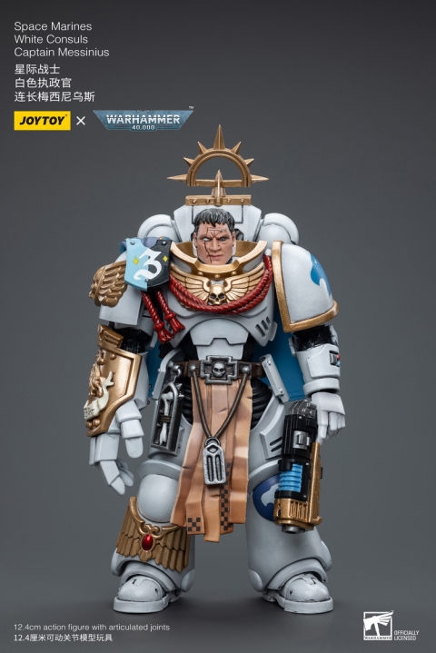 Warhammer 40K JT6861 1/18 Space Marines White Consuls Captain Messinius By Joytoy