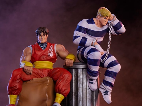 Street Fighter Street Jam Cody and Guy 1/10 Scale Statue Set