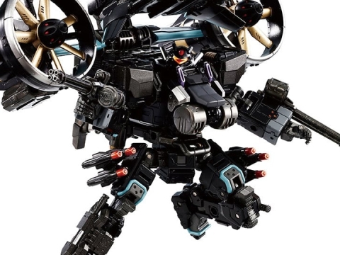 Diaclone TM-22 Tactical Mover Garuda Versaulter (Gyro Lifter Unit Raven) By Takara