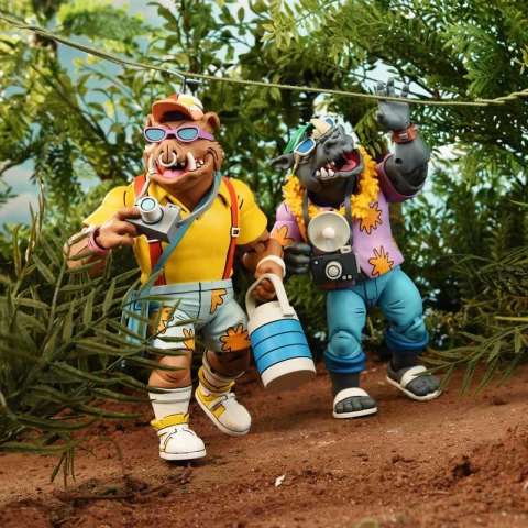 Teenage Mutant Ninja Turtles Vacation Bebop and Rocksteady 2 Pack by Neva