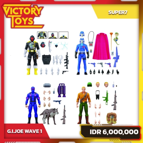 G.I.JOE ULTIMATES WAVE 1 SET By Super7