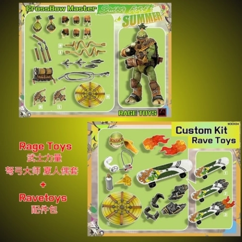 Samurai Force 3 Waves CrossBow Master Summer + Rave W3CK04 Custom Kit by RAGE TOYS