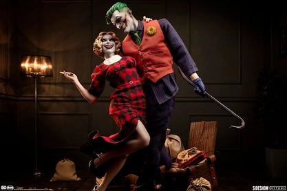 DC Comics Mythos Collection The Joker and Harley Quinn: Lawless Love Statue by Sideshow