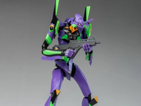 Rebuild of Evangelion EVA-01 Test Type Advanced Model Kit by Yolopark