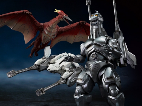 S.H.MonsterArts Mechagodzilla (1993) & Garuda & Fire Radon Makuhari By Bandai