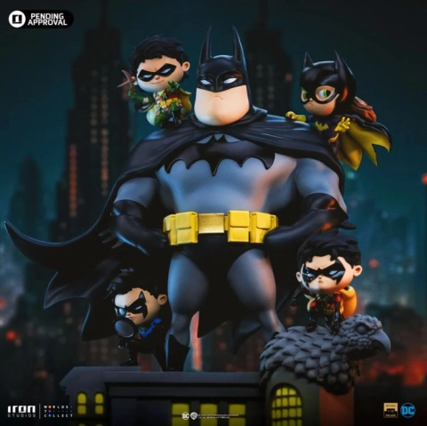 DC Comics Animated Icons Batman Family 1/10 Deluxe Art Scale Statue by Iron Studios