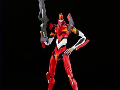 Rebuild of Evangelion Moderoid EVA Unit-02 Model Kit by Good Smile Company